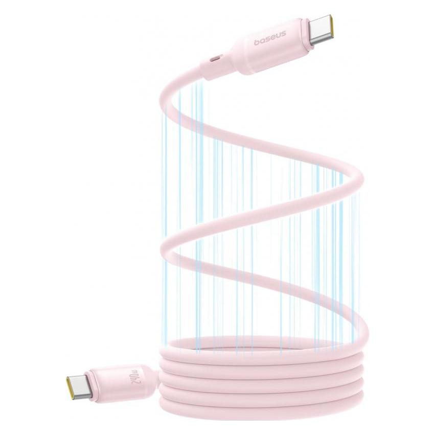 Baseus USB-C to USB-C PicoGo, 240W, 1m, Rosa (1 m, USB 3.2 Gen 2, 240 W) (P10376800411-00)