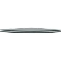 vidaXL Eckregale 2 Stk. mit Verchromten Halterungen Glas Schwarz