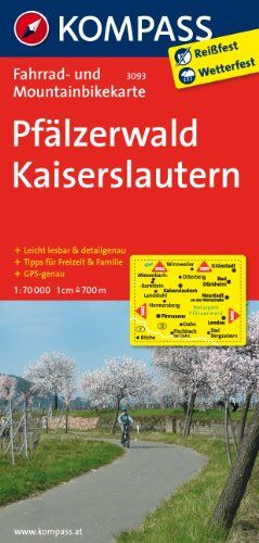 Pfälzerwald - Kaiserslautern 1 : 70 000: Radkarte- und Mountainbikekarte / Leicht lesbar & detailgenau / Tipps für Freizeit & Familie / GPS-genau / Reißfest / Wetterfest - Preis vom 11.10.2026 03:10:56 h