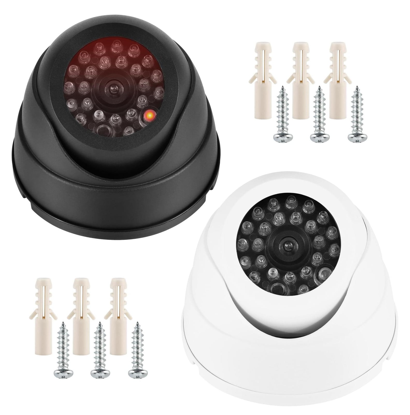 Selius 2 Stuks Dummy Camera met Realistische Look en Knipperend LED-Licht