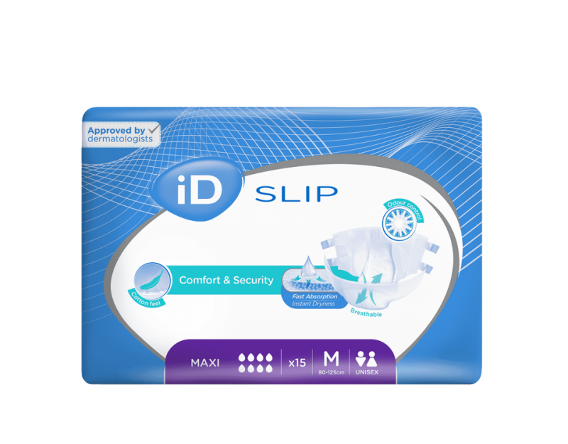 Ontex iD ID Expert Slip Maxi Medium - 3 paquets de 15 protections