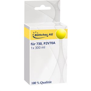 kompatibel für HP 730, P2V70A, 300 ml, gelb, Tinte