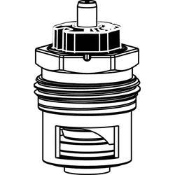 HEIMEIER Thermostat-Oberteil V-exact II beidseitig anströmbar für DN 10, 15, 20