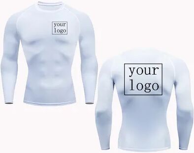Rare Purchases Custom Compression T Shirt, Your Design Logo, Quick Dry Gym Tee Men Women sgcx white xxxl
