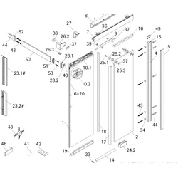 HSK Ersatzteile Abdeckkappe innen, Set, E72205-2 E72205-2