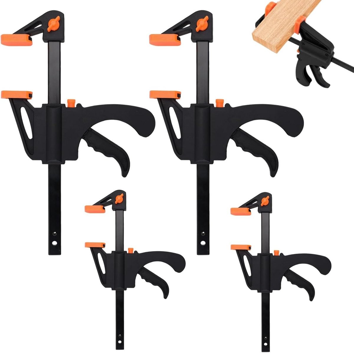 Set van 4 veelzijdige klemmen voor klussen