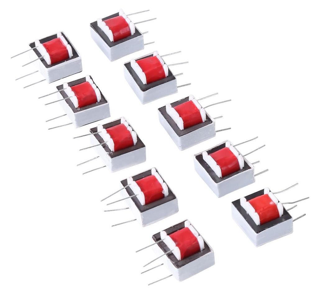 Set van 10 Audio Transformers 600 Ohm 1:1 EI14 Isolation Transformers