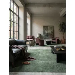Teppich Kurzflor Waldgrün 300x400 cm - DALAR   Kadima Design