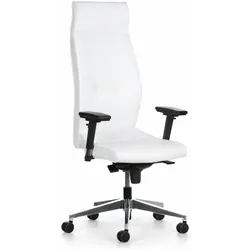 Leder-Chefsessel MEGA, weiß