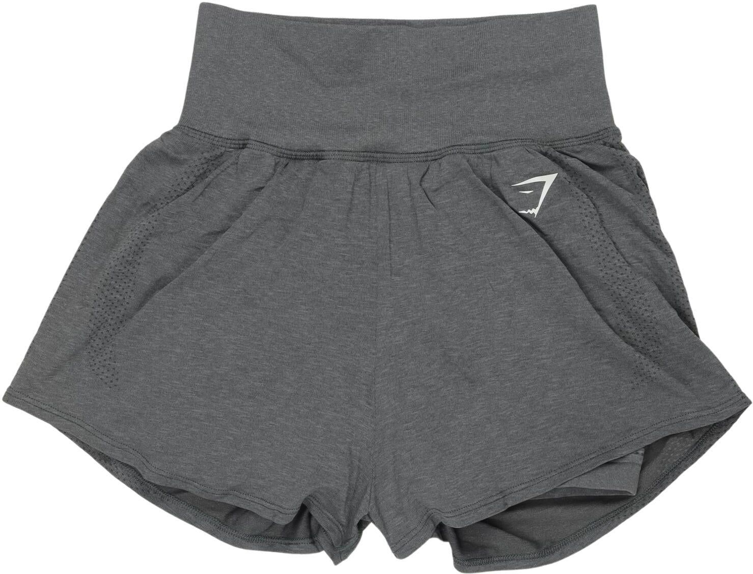 Gymshark Damen Shorts, Grau, Gr. S, Synthetik / Elasthan - Second Hand