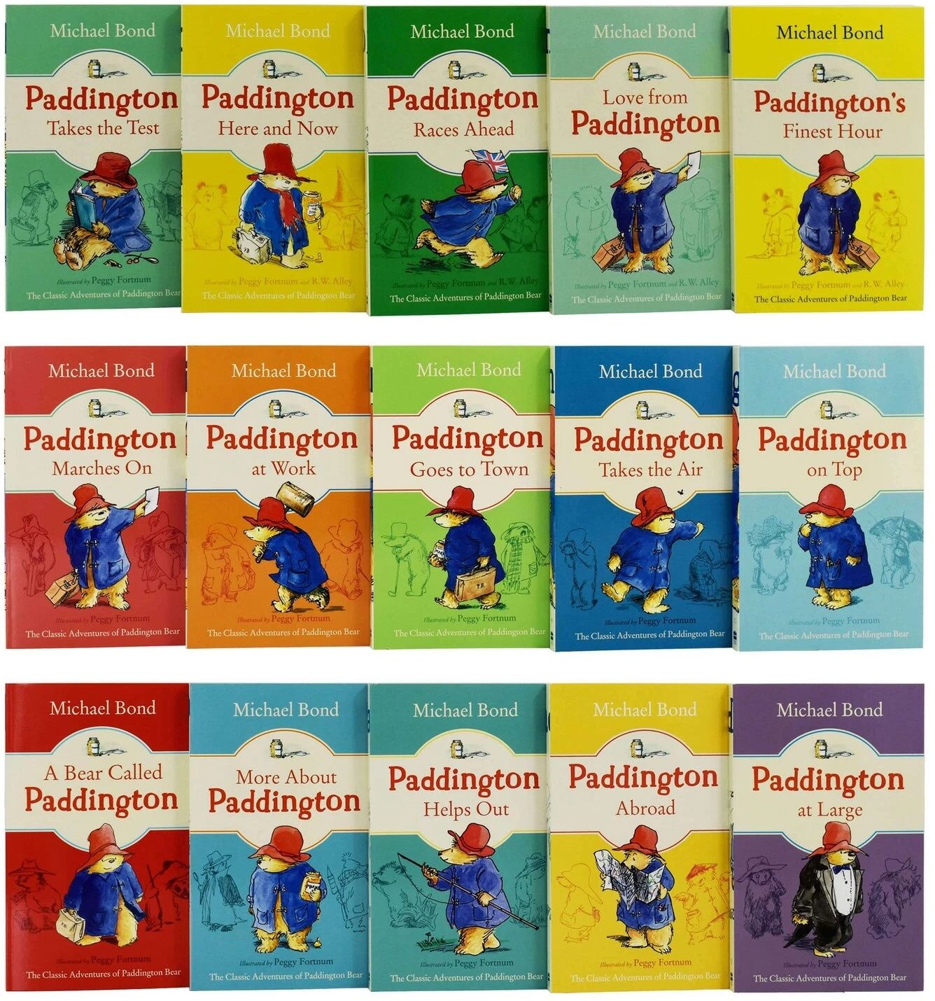 HARPERCOLLINS The Classic Adventures Of Paddington Bear Complete Collection 15 Books Box Set by Michael Bond