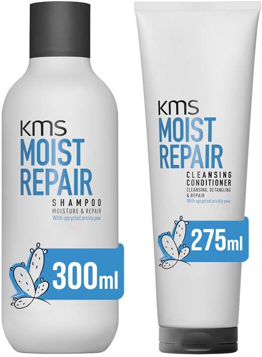 KMS Moist Repair Shampoo 300ml & Cleansing Conditioner 275ml Duo