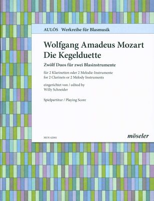 Möseler Verlag Mozart Kegelduette Clarinet