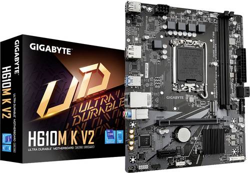 Gigabyte H610M K V2 Mainboard Sockel (PC) Intel LGA 1700 Formfaktor (Details) Micro-ATX
