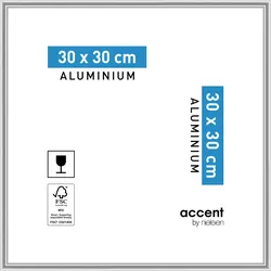 Nielsen Bilderrahmen Accent Aluminium 30 x 30 / Silber