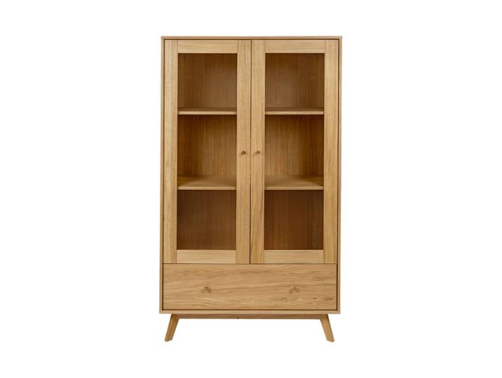 Moderner Vitrinenschrank „Kensal“ Eiche MR.WOOD