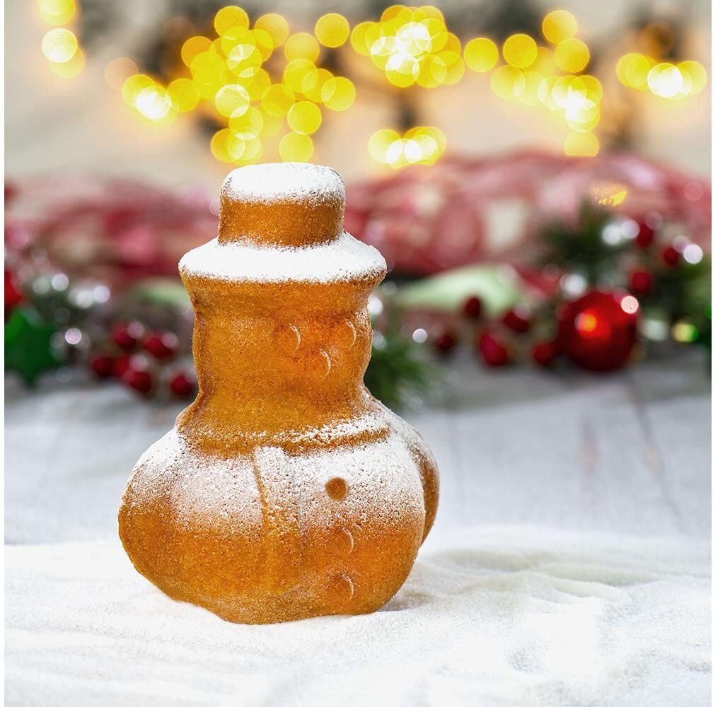 Decora "Backform 3d Schneemann Antihaftbeschichtung" grau B/H/L: 8,5cm