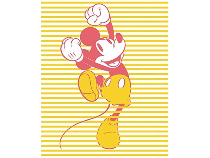 Komar Wandbild - Mickey Unwind - Größe: 40 x 50 cm - Disney, Kinderzimmer, Wandgestaltung, Bild