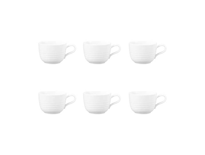 Seltmann Weiden Tasse Terra 26 cl, lot de 6 Blanc