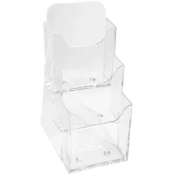 Exacompta Transparenter Prospekthalter DL mit 3 Fächern