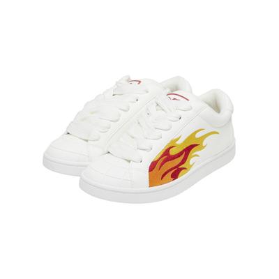 Trainingsschuh BUFFALO "Buffalo LIBERTY", Damen, Gr. 36, weiß (weiß, gelb, rot), Polyurethan, Schuhe