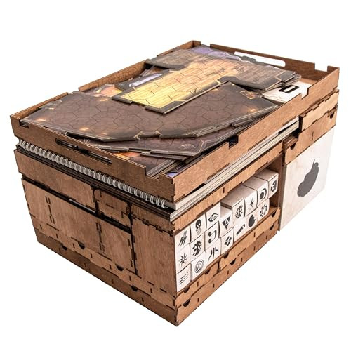 SMONEX Houten organizer en vier spelersborden voor Gloomhaven bordspel en uitbreidingen