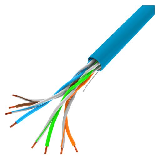 Lanberg LCU5-10CC-0305-B Netzwerkkabel 305 m Cat5e U/UTP (UTP) Blau (U/UTP, CAT5e, 305 m) (LCU5-10CC-0305-B)