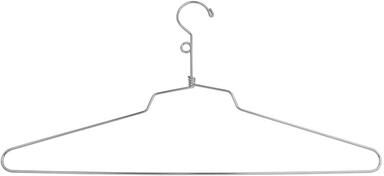 "Econoco - SLD/18-LH - 18"" Chrome Blouse or Dress Hanger with Loop Hook"