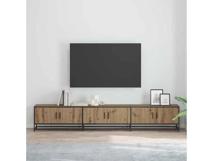 Moderne Unites TV/HIFI - 240x35x41 cm - Chêne artisanal - Bois d'ingénierie - Armoire TV pratique @FR 3689