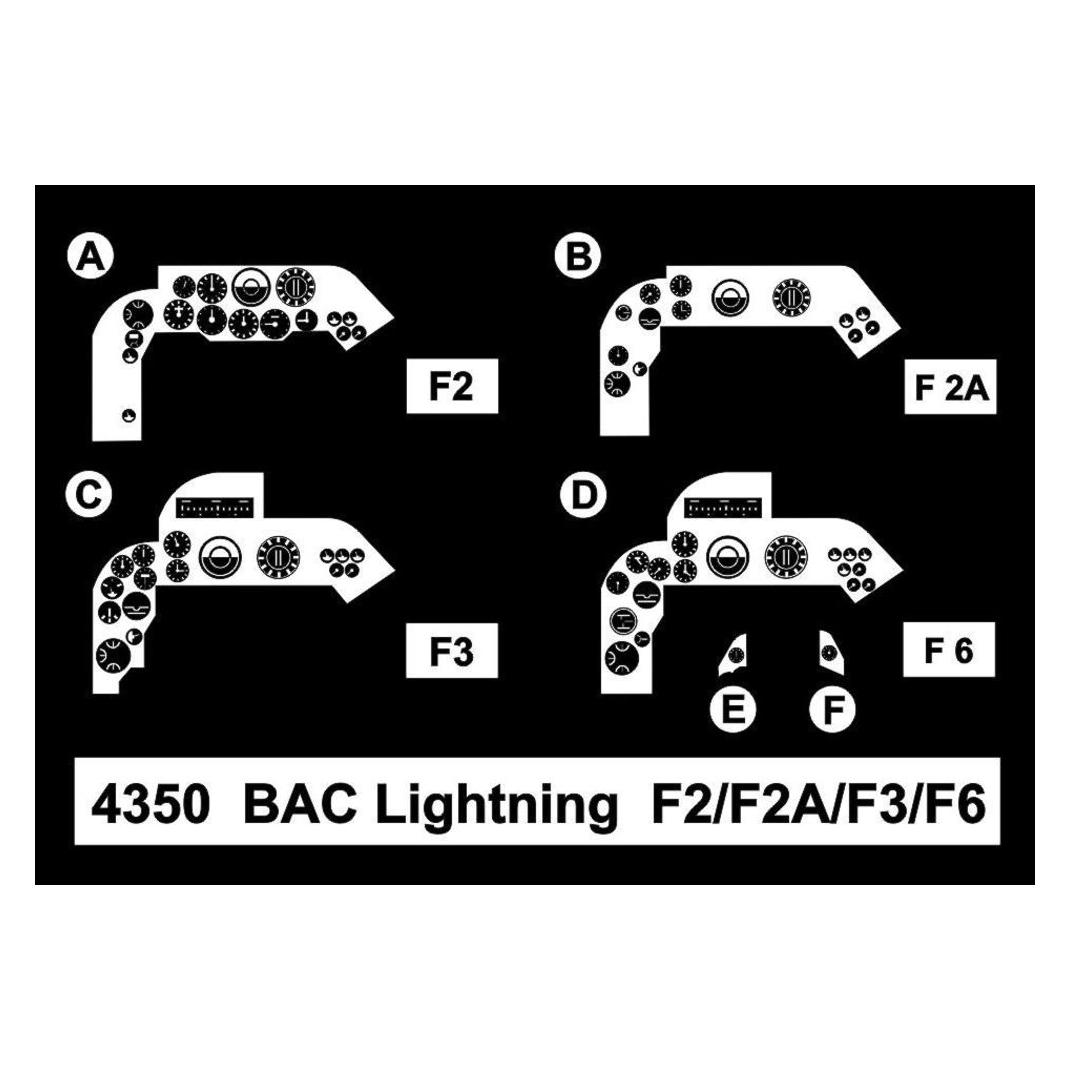 CMK BAC Lightning F2/F2A/F3/F6-Cockpit Set (129-4350)
