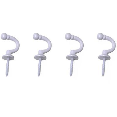Raffhaken INDEKO "Tours, rund", weiß, Ø:3cm, Metall, Raffhalter
