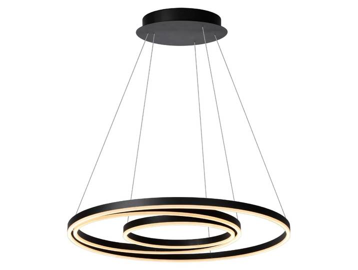 Lucide Hängelampe, dimmbare LED, höhenverstellbar, 3 Ringe, 80 cm Durchmesser, 46402/99/30