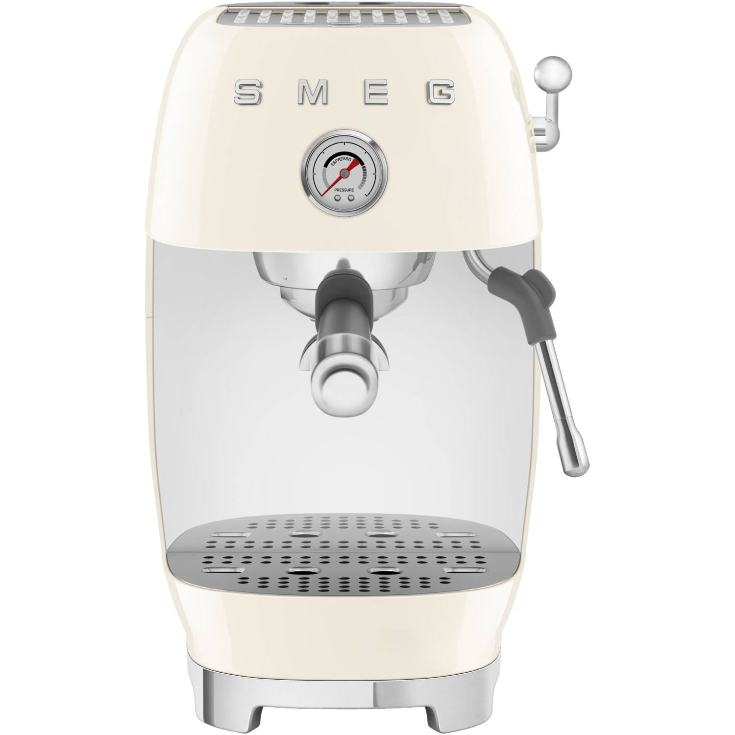 SMEG ECF03CREU Siebträgermaschine creme, 50's Style