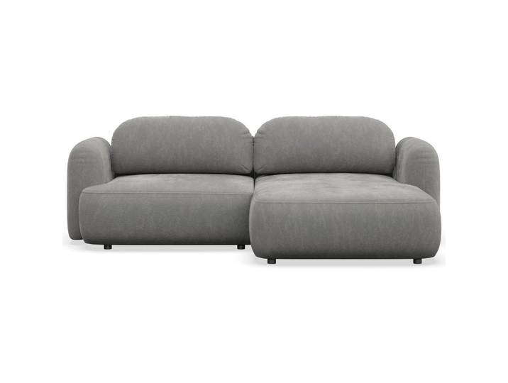 ECKSOFA Tvoya graues Chenille