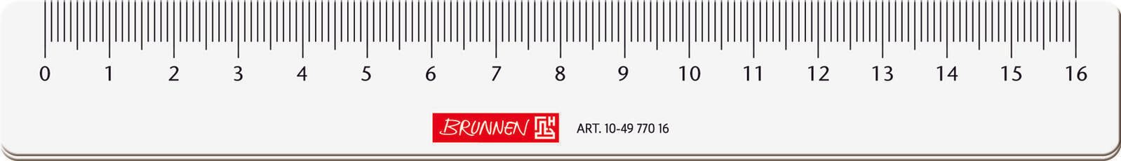 BRUNNEN Lineal 16 cm 104977016