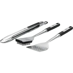 CHEF CUISINE BBQ Grill-Besteck, 3 TLG. (Grillzange, Wender, Grillbürste)