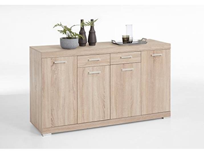 DEINE TANTE EMMA 4020-404 Bristol 4 XL Eiche Sägerau Nb. Kommode Beistellkommode Sideboard 50 cm Tiefe