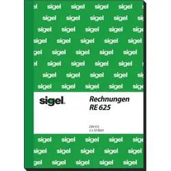 Sigel Formularbuch Rechnung A6 hoch VE=2x50 Blatt