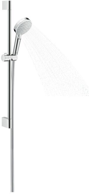 Hansgrohe Crometta Vario Brauseset 27812400 weiss/chrom, 65 cm Stange, Ecostat 1001 CL