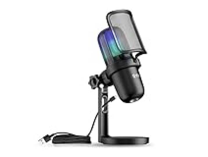 T'nB - Microphone Gaming RGB à Condensateur avec Filtre Anti-Pop