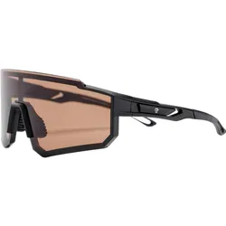CHPO, Unisex, Sportbrille, Siri (Black, Amber), Braun, Schwarz