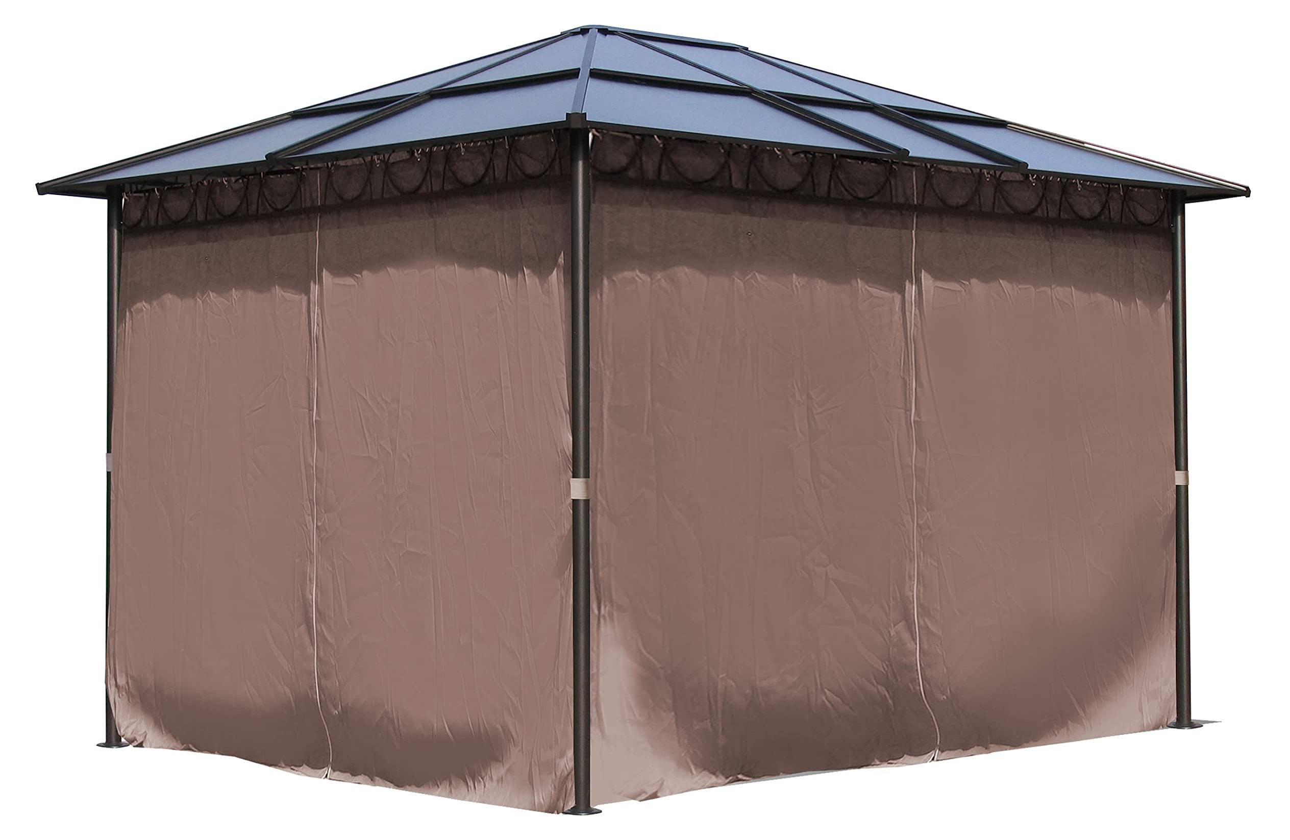 Metallpavillon für den Garten - 3 x 3,6 Meter - Wasserdichtes Dach - Aluminiumrahmen