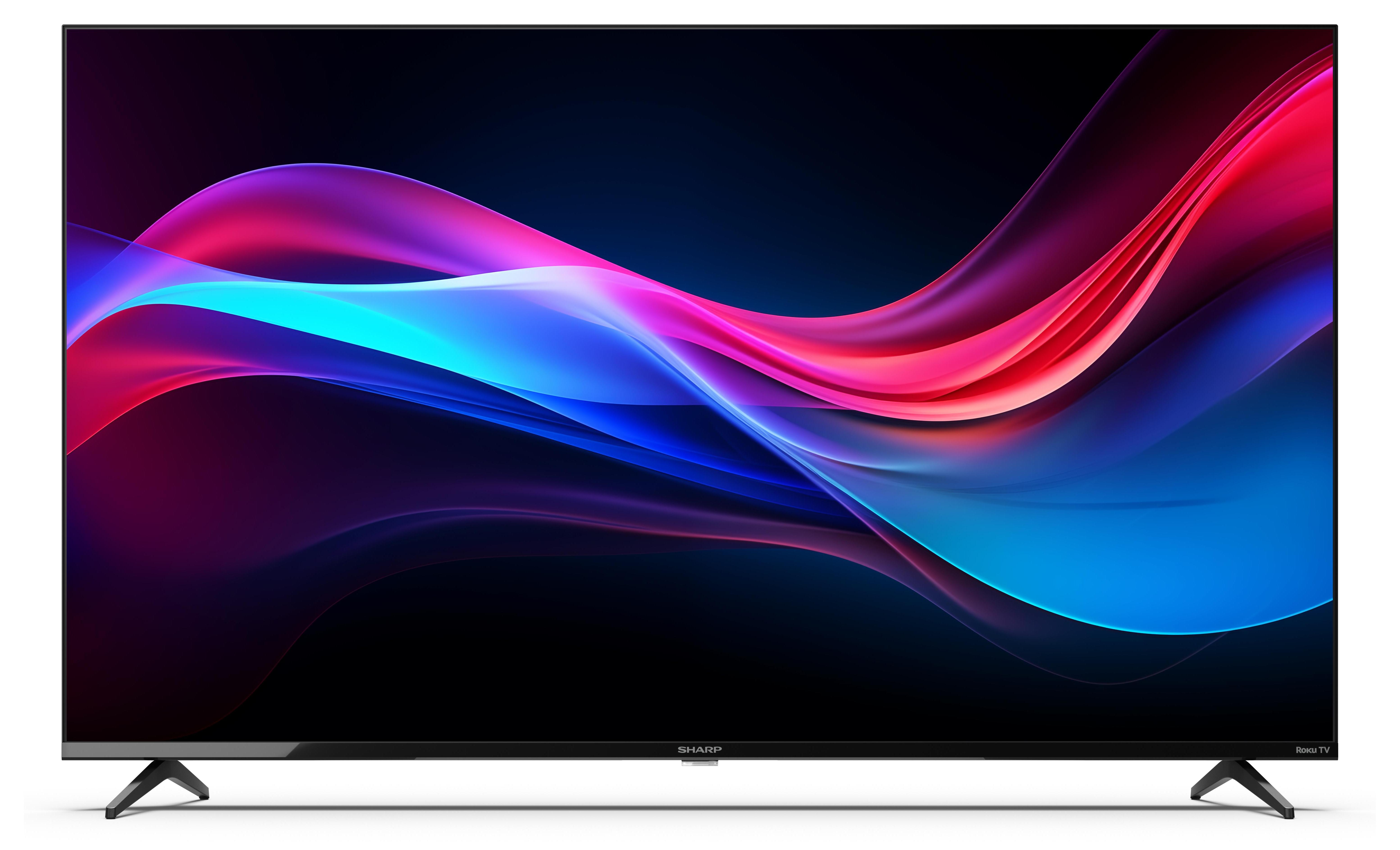 SHARP 55GJ4225E - 55 Zoll Fernseher (139 cm) 4K Ultra HD Roku TV - Streaming LED Smart TV (HDR10, HDMI, Receiver, WLAN)