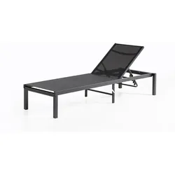 Sonnenliege Gartenliege verstellbare Rückenlehne Aluminium