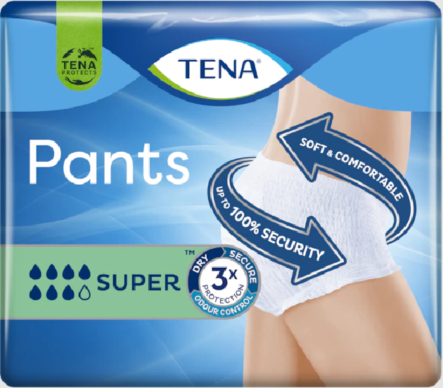 Tena Pants Super tamanho M 12 unidades