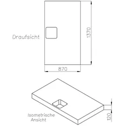 Neuesbad Wannenträger für Hüppe Easy Flat 140x90 SD 25920