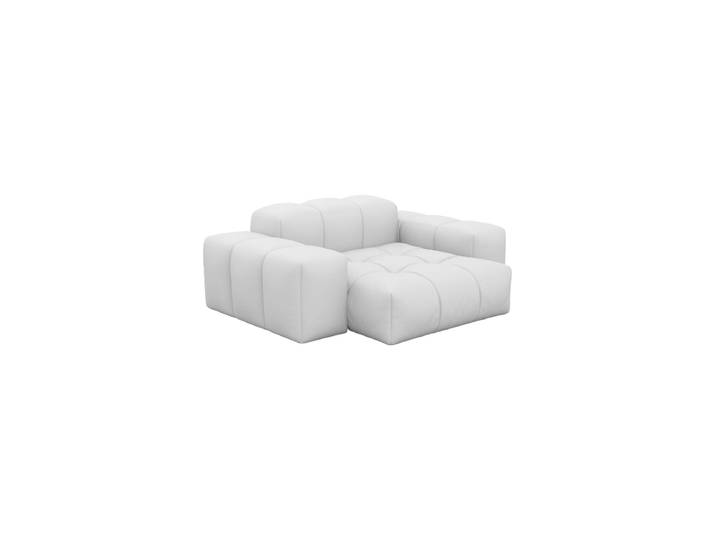 Echtleder Design Loungesessel „Avenza“ Echtleder White BLOOMINGLOFT Collection
