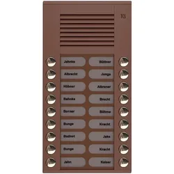 TCS Tür Control Audioaußenstation 2-reihig PES18-EB/04