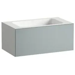 Laufen FOLIO Waschplatz H580FO35211121 804x450x350 mm, ohne Armaturenbank, ohne Hahnloch, ohne Überlauf, Fossilgrau
