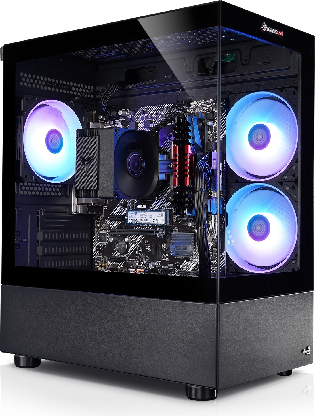 kiebel.de PC Allround AMD Ryzen 7 5700G, 16GB DDR4, AMD Radeon Grafik, 500GB SSD, WLAN, Windows 11, Desktop PC
